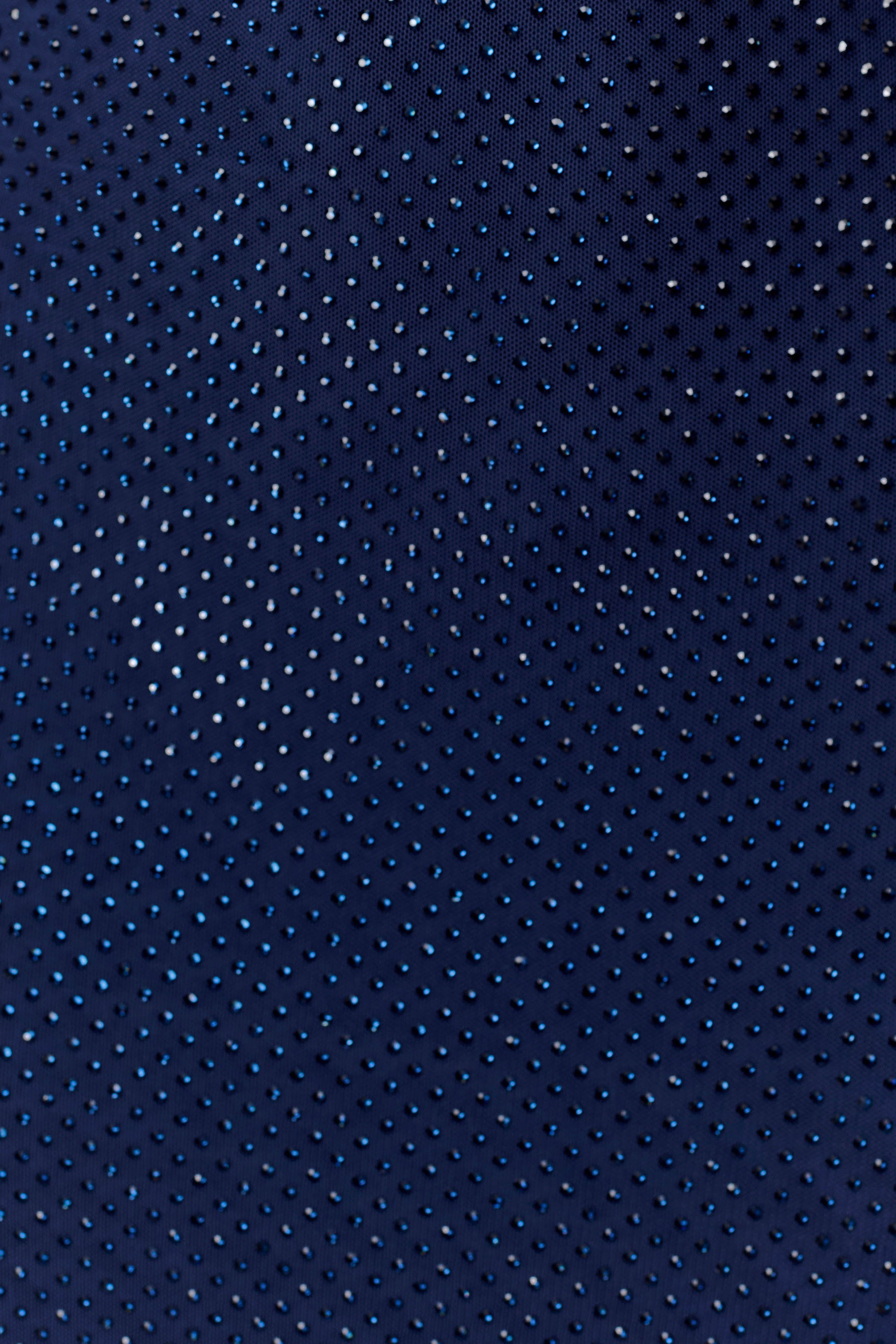 Navy Halter Neck Diamante Maxi Dress