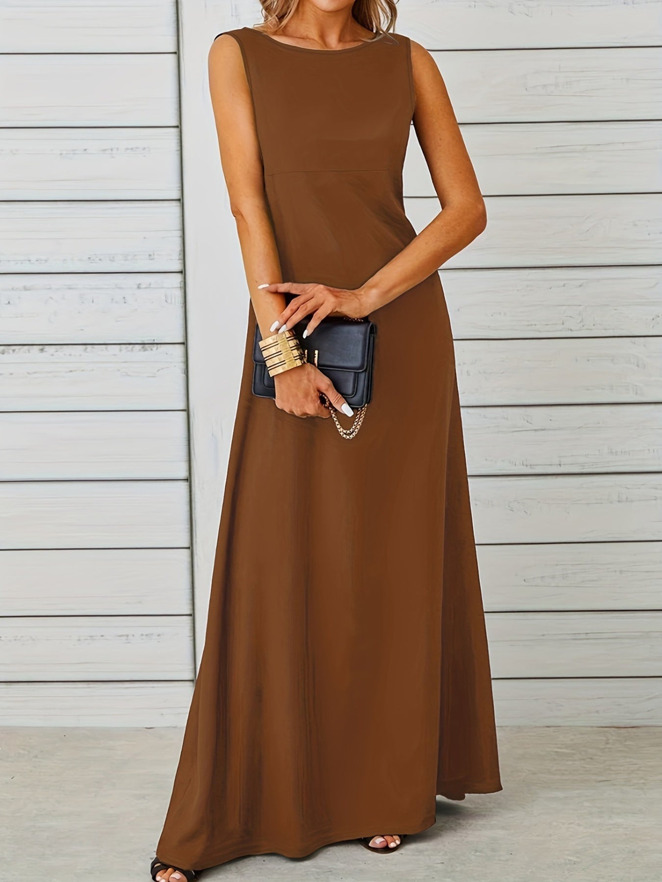 Sleeveless Flowy Maxi Dress