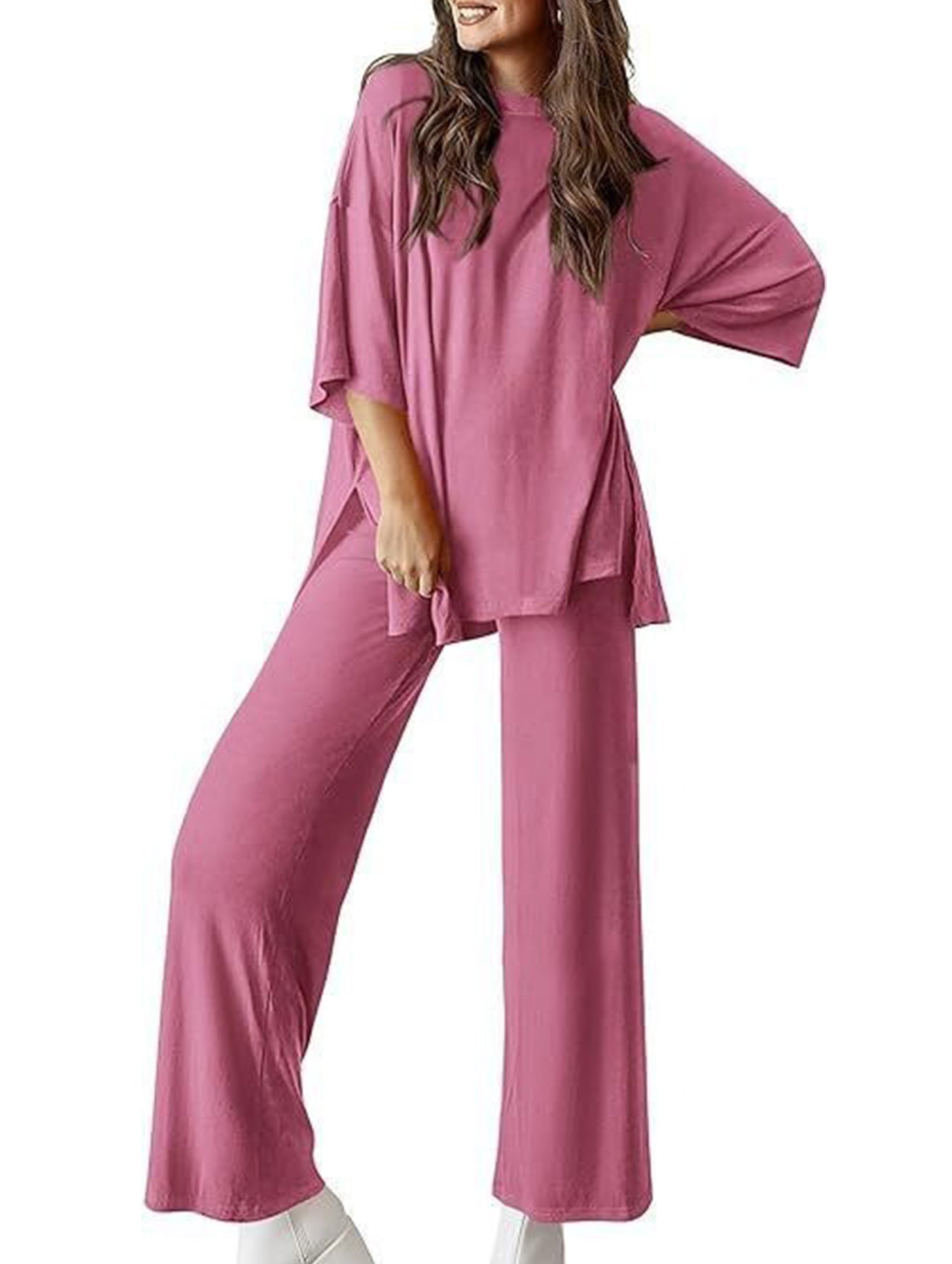 Loose Fit Casual Two Piece Set_CWSTB01013