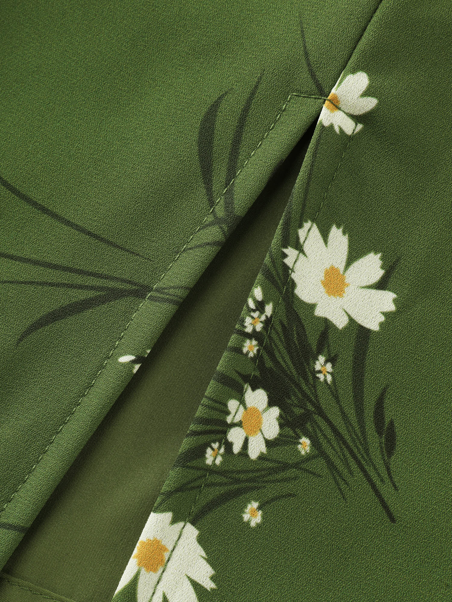 Floral Print Shirred Back Midi Dress