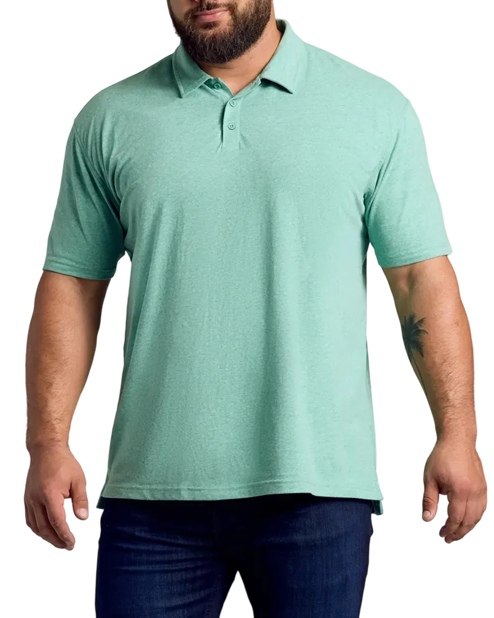 RL Men'S Casual Business POLO Shirt, Breathable Pique Fabric,Classic Polo