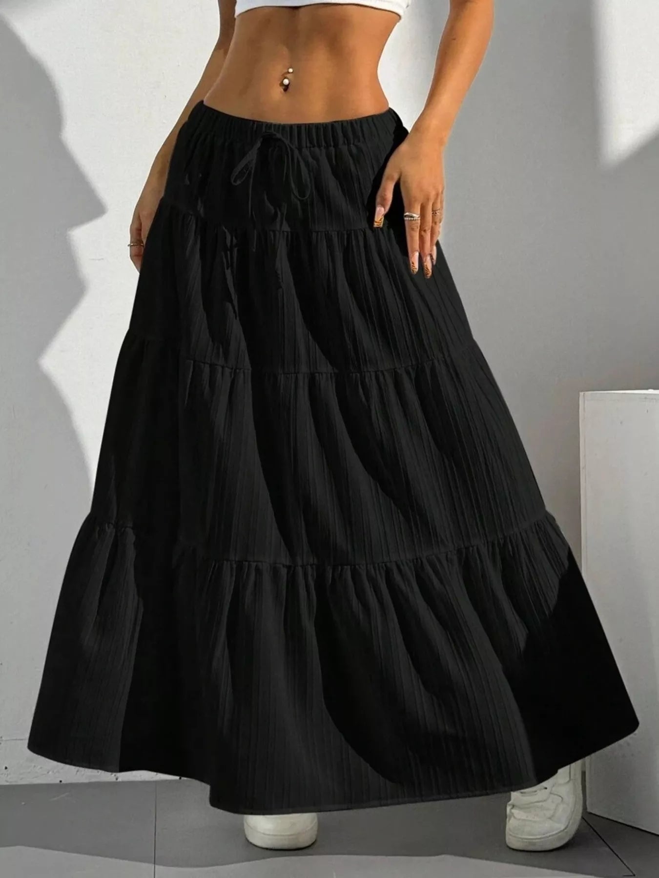 Flowy Tiered Maxi Skirt