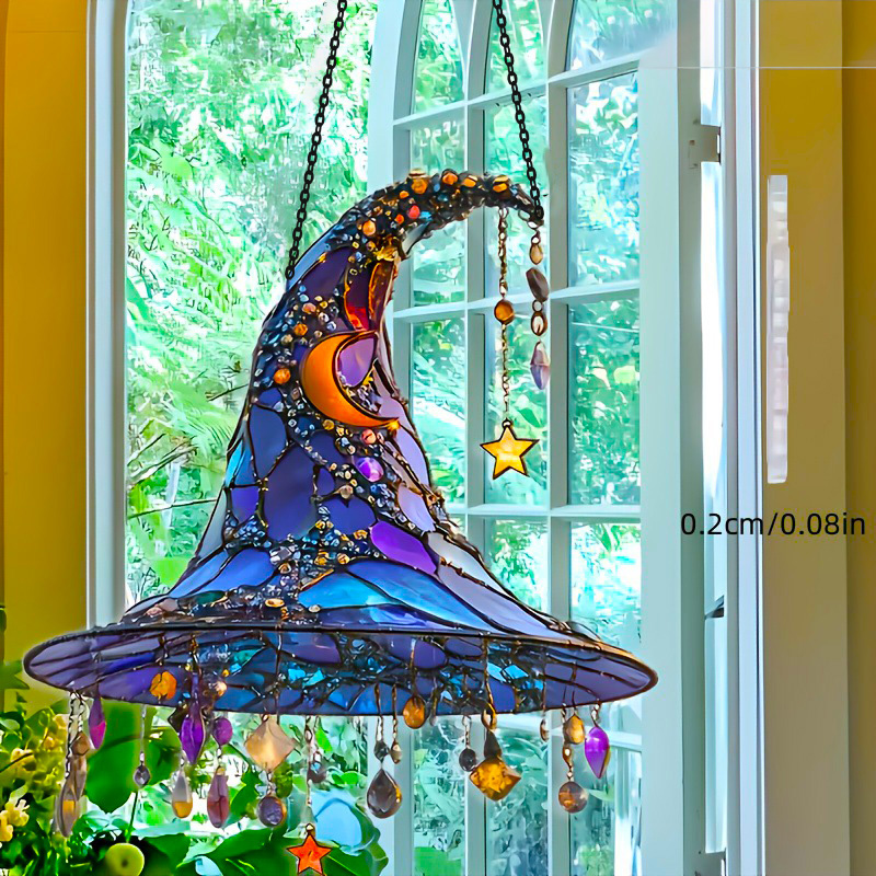 Moonlight Witch Window Hanging Sun Catcher Decor