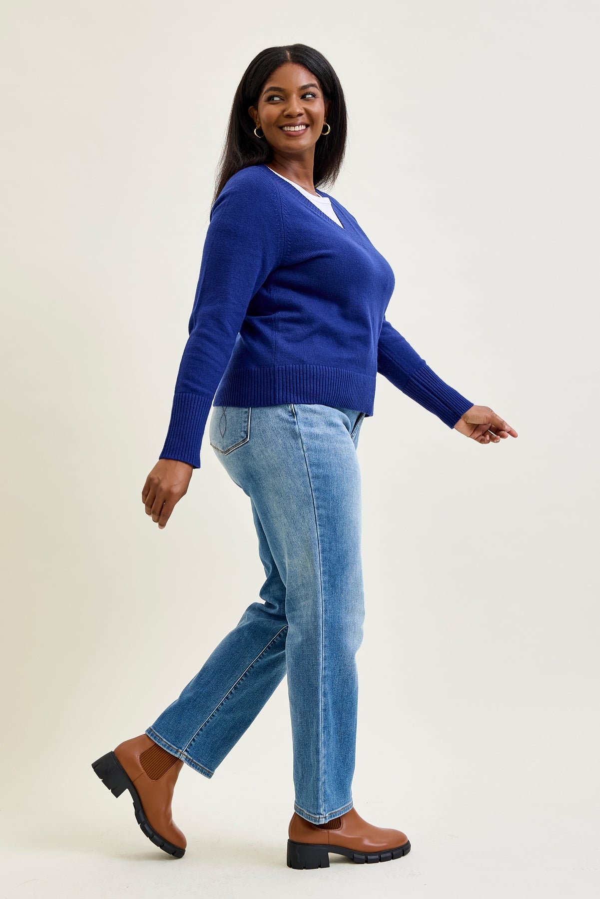 Delaney Vintage Wash ThermaDENIM Straight Fit - PLUS