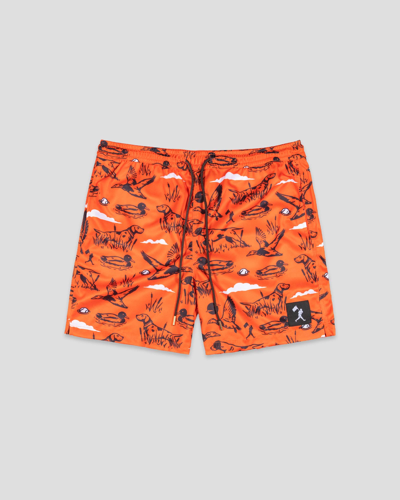 Hardball Hunter Diamond Air Mesh Shorts (Blaze Orange) - Youth