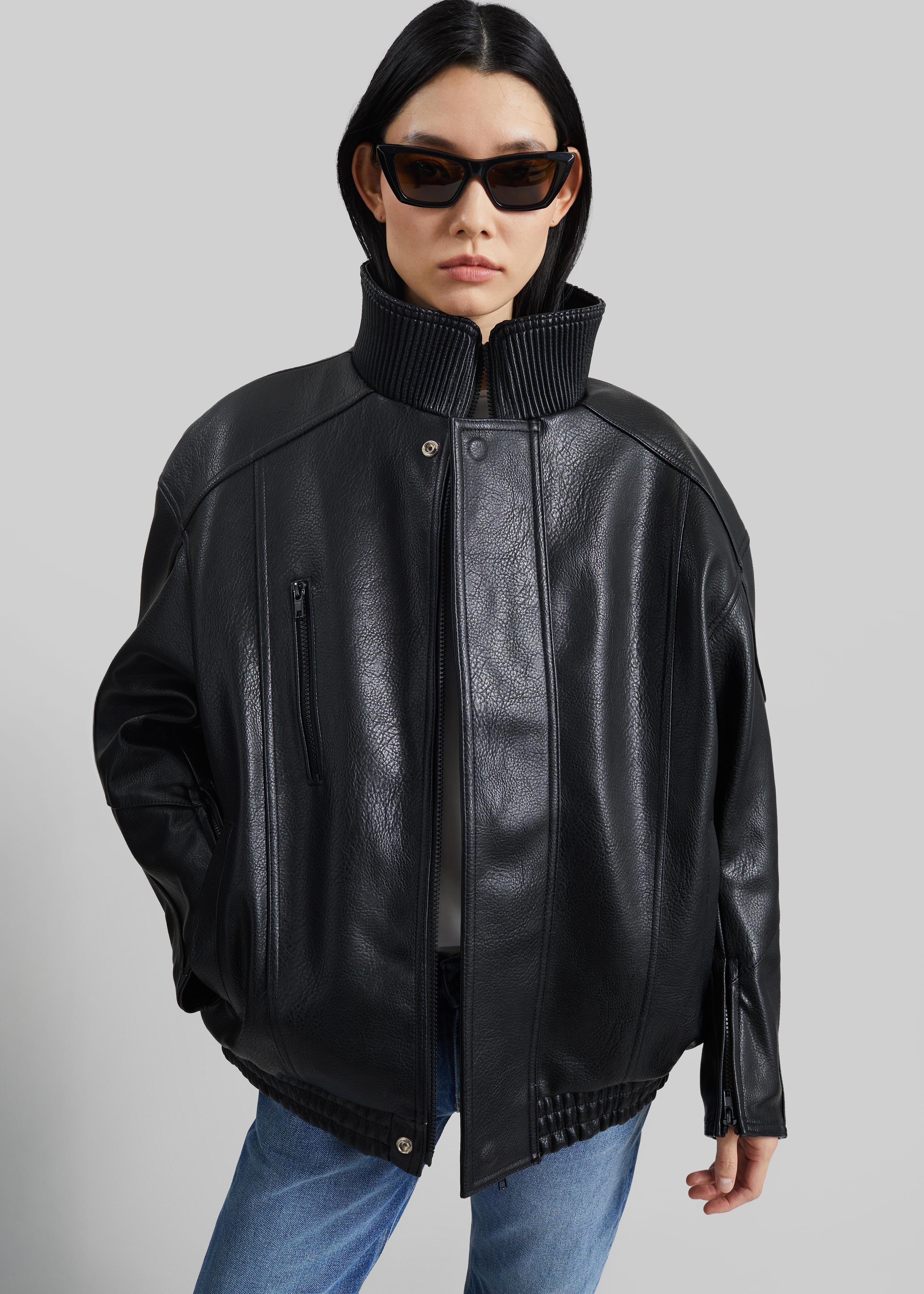 Zion Quilted Bomber Jacket - Black