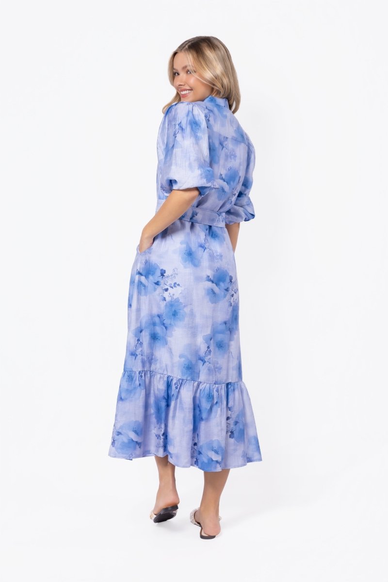 Alice Dress Short Sleeve (Blue Purple)