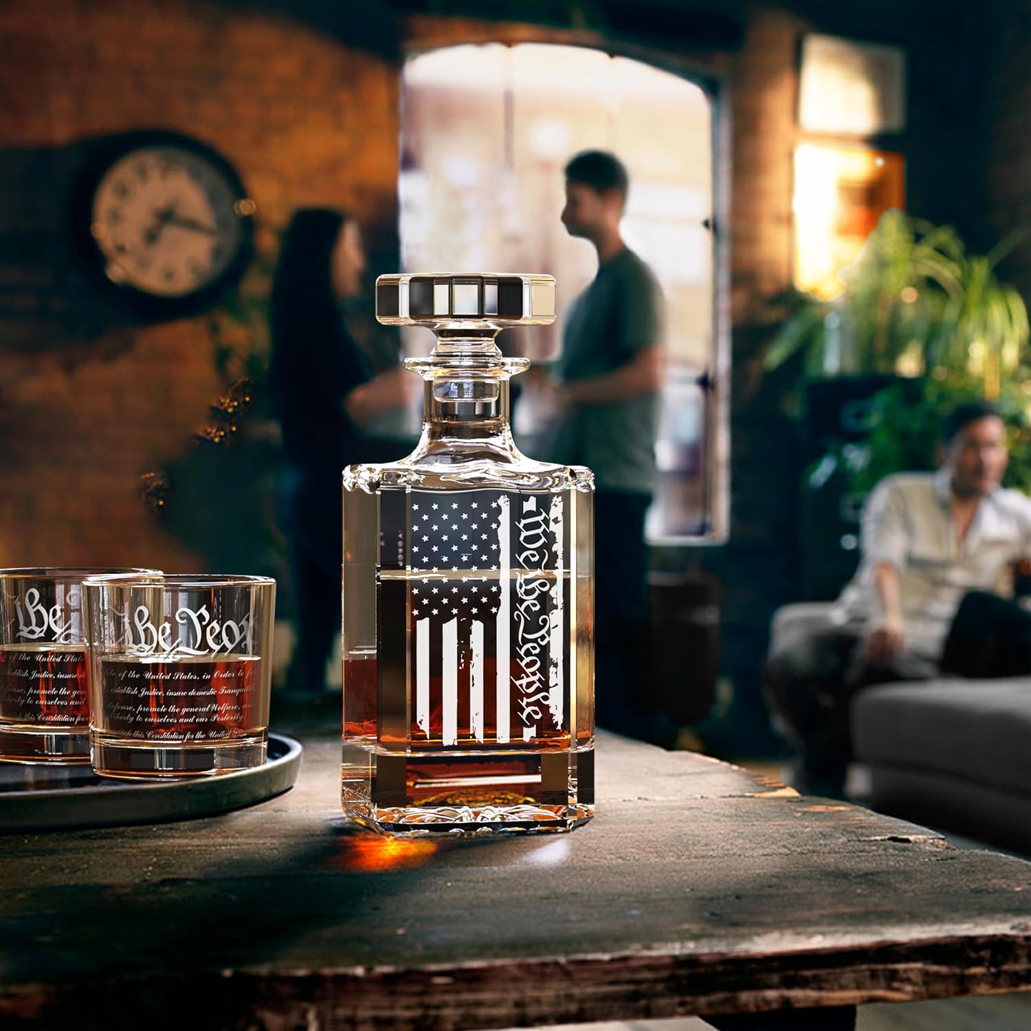 26oz American Flag Decanter