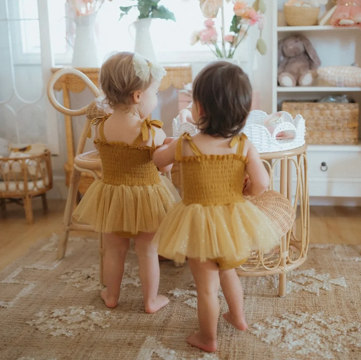 Boho Daisies Tutu - Mustard