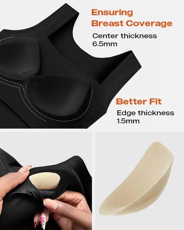 Women's U Neck Shapewear Built-in Bra Tank High Strechy Sleeveless Slim Fit Tops Camisole