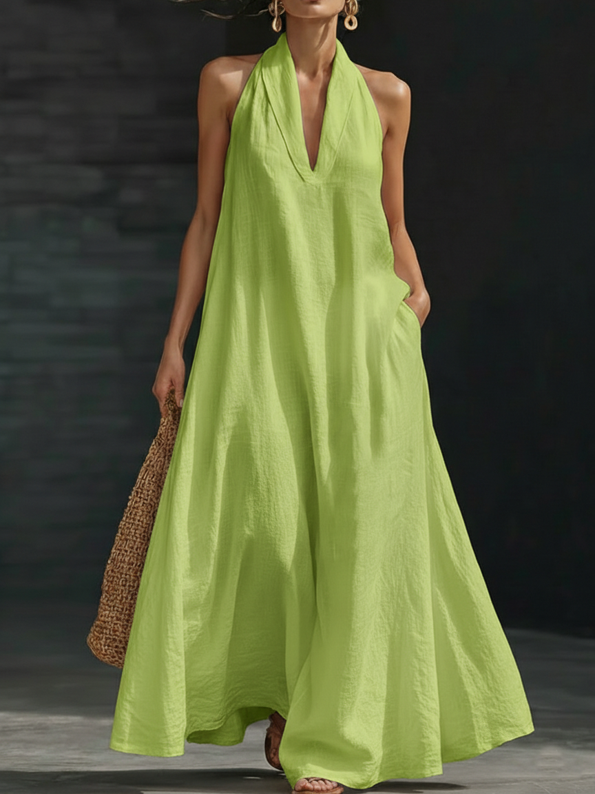 Minimalist And Elegant Maxi Dress - Cozy Everyday Wear