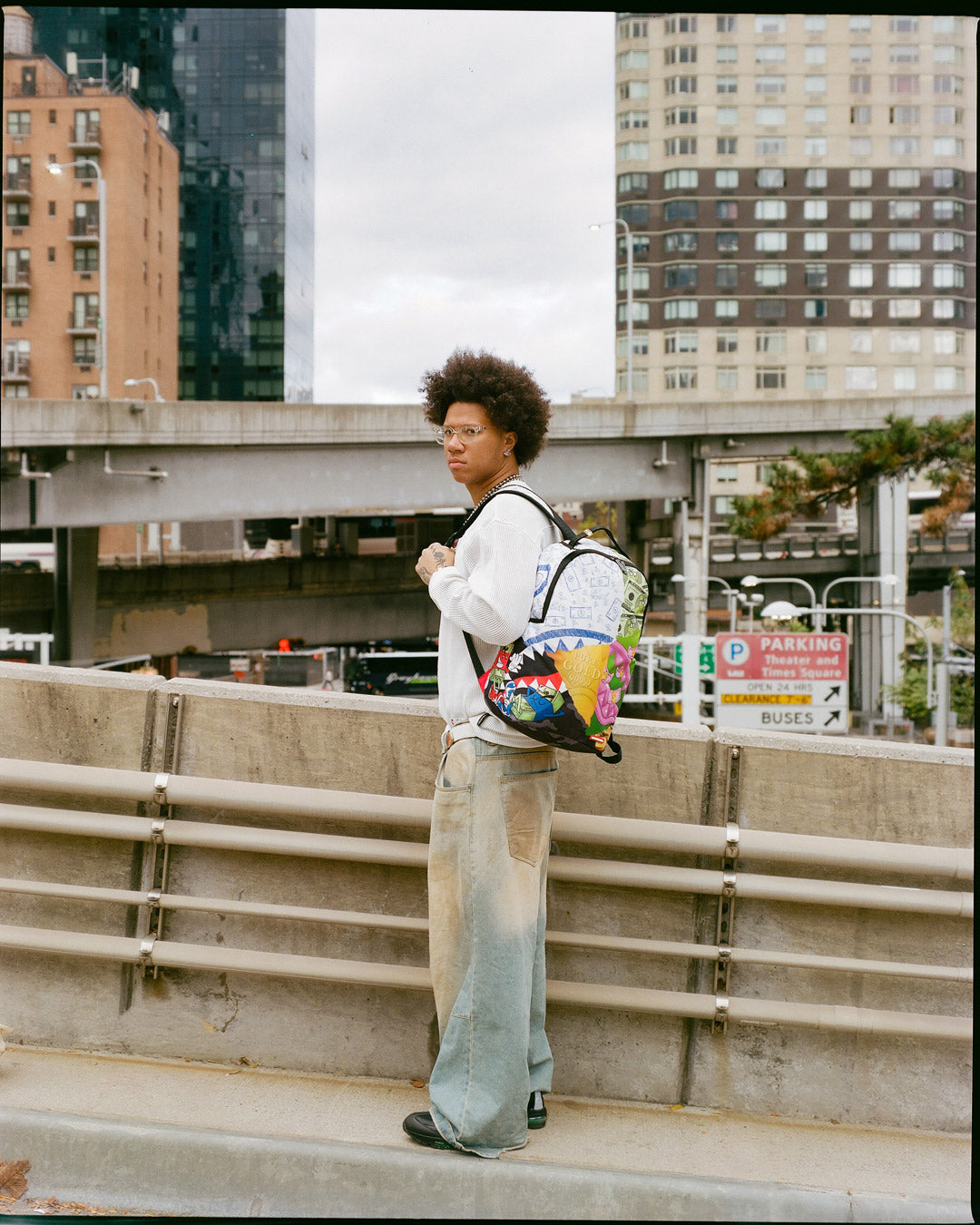 MEAN MONEY COLLAGE BACKPACK