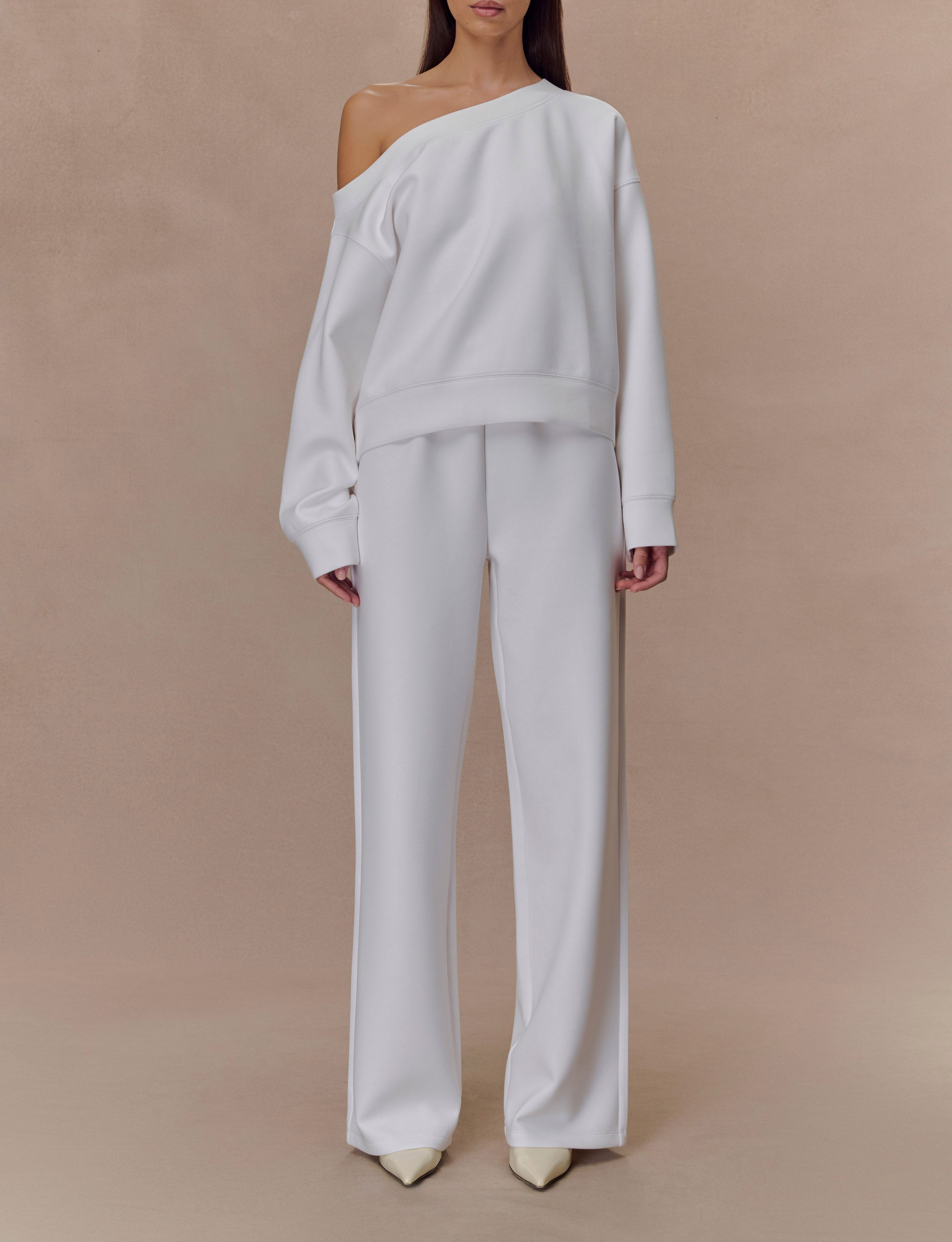 Ivory Straight Leg Jogger