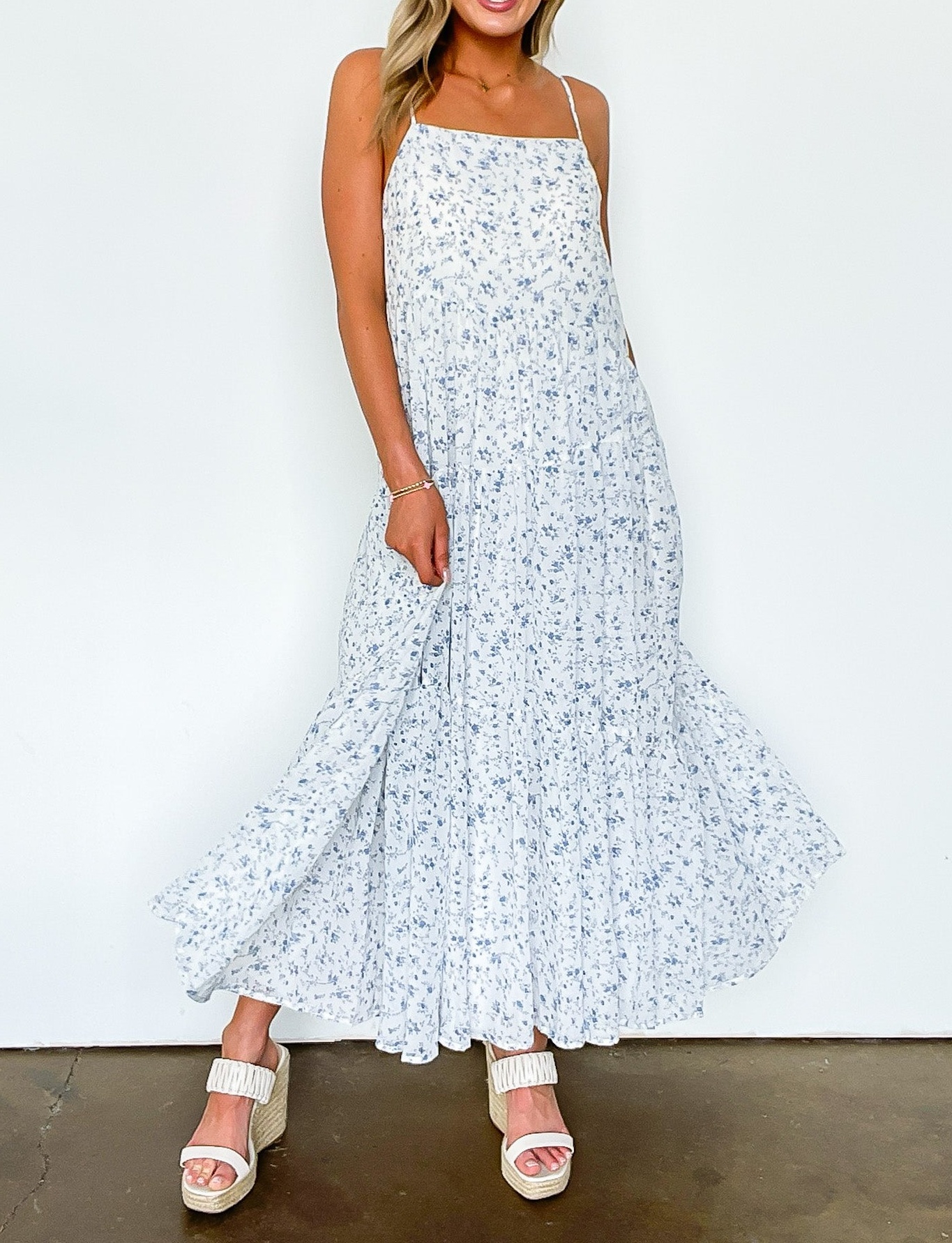 Flirtatious Poise Floral Dress