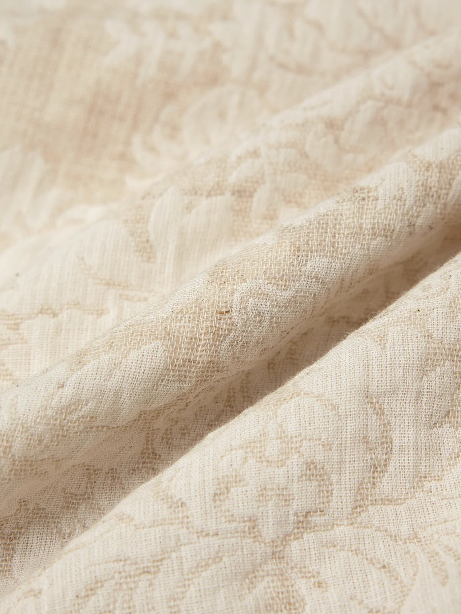 Cotton & Linen Jacquard Shorts