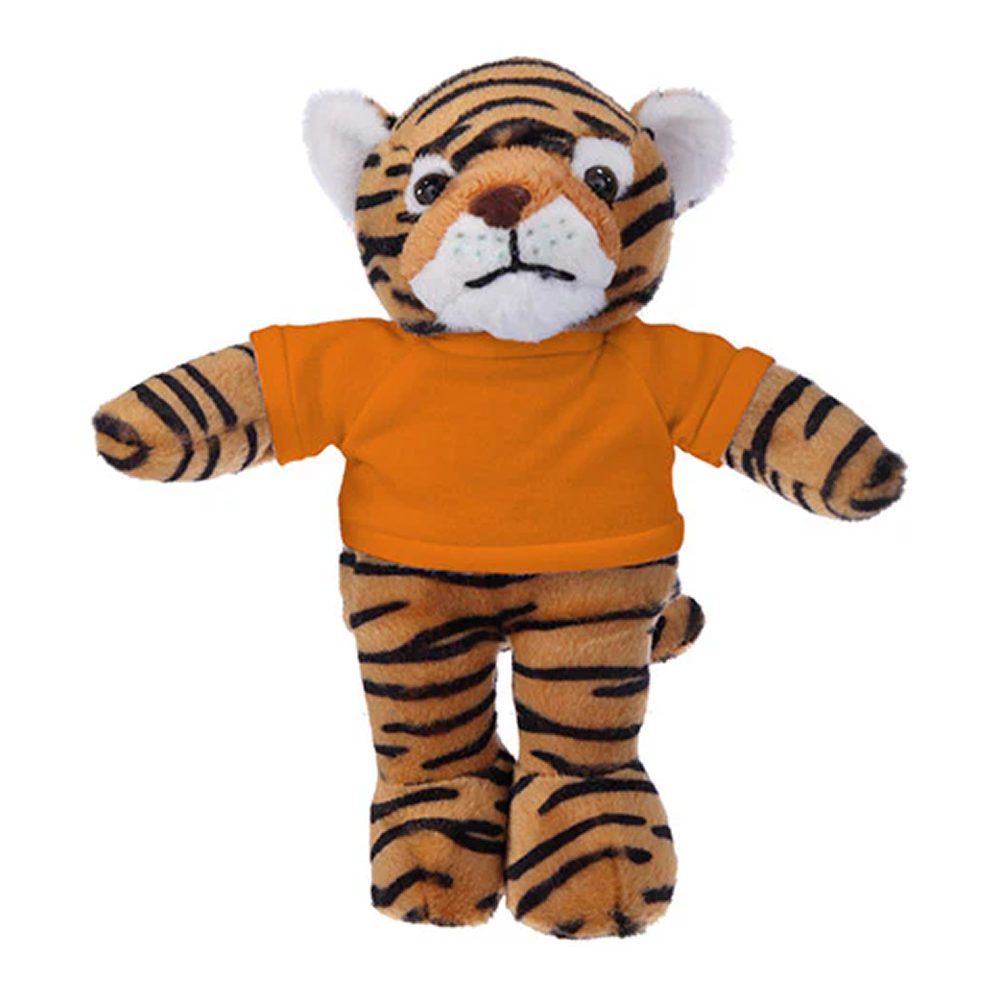 Soft Plush Tiger with Tee 8inch
