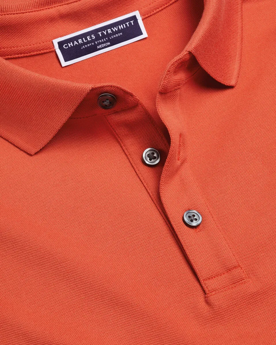 Men'S Casual Business POLO Shirt, Breathable Pique Fabric