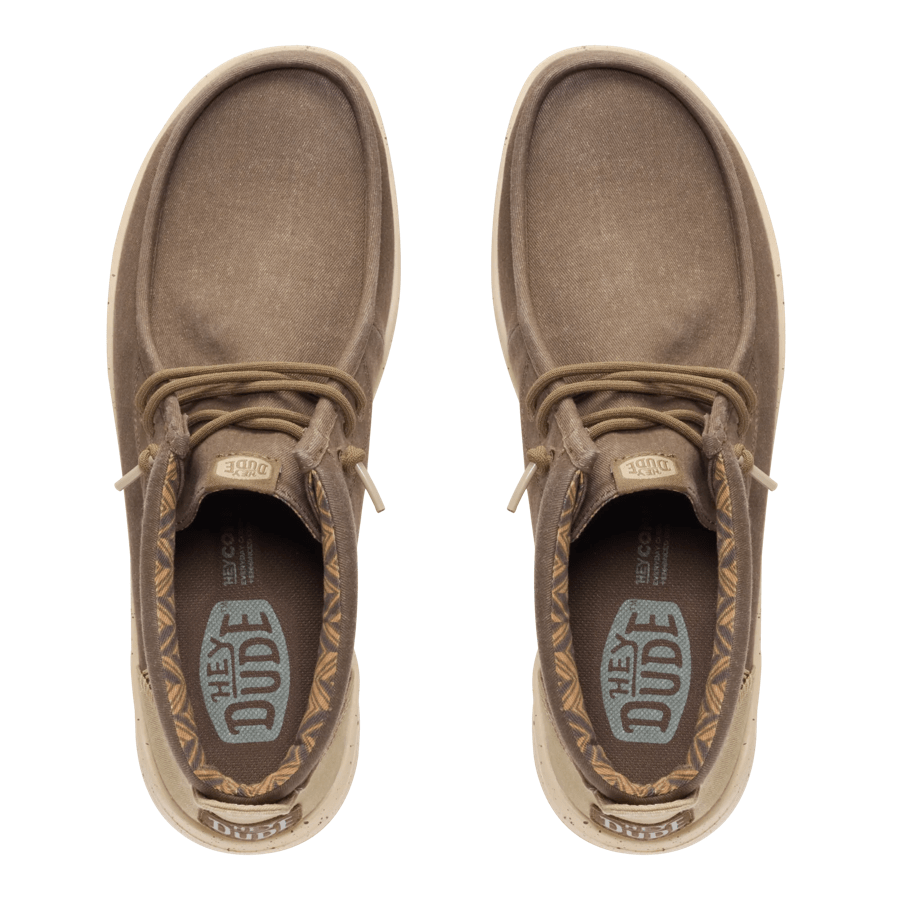 Wally Mid Gripr Stretch Canvas - Teak Brown/Multi