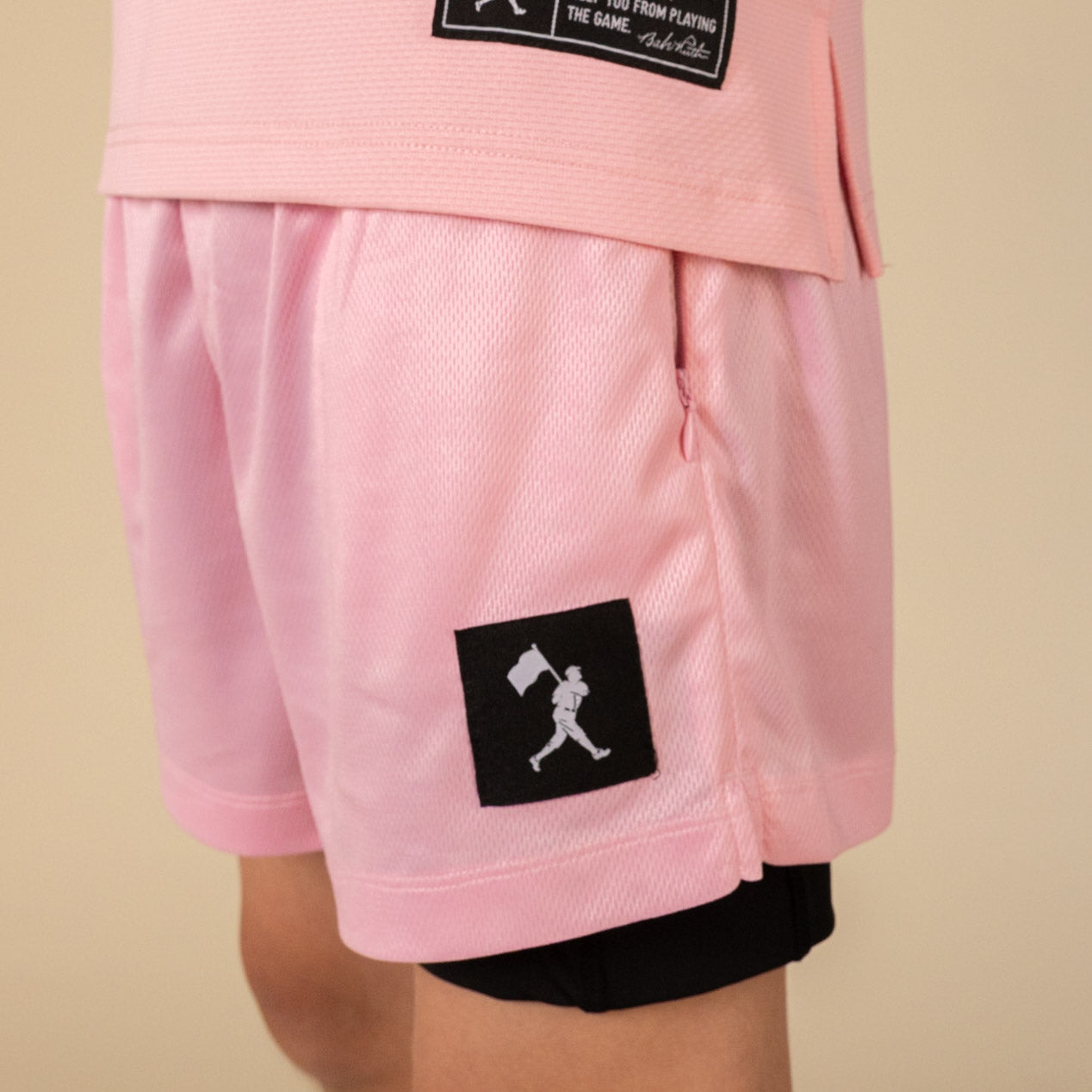 Diamond Air Liner Mesh Training Shorts (Pink) - Youth