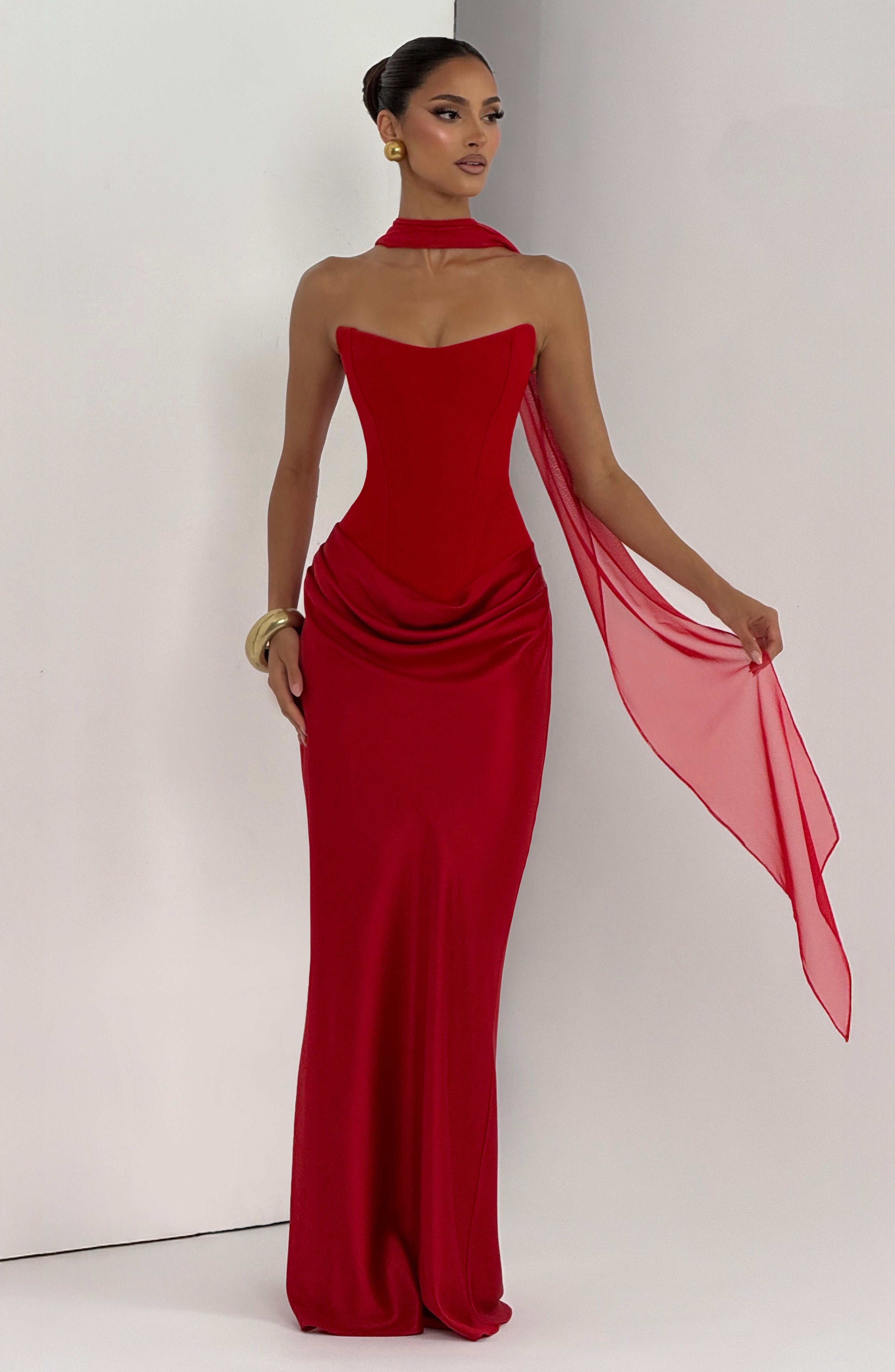 Maggie Maxi Dress - Red