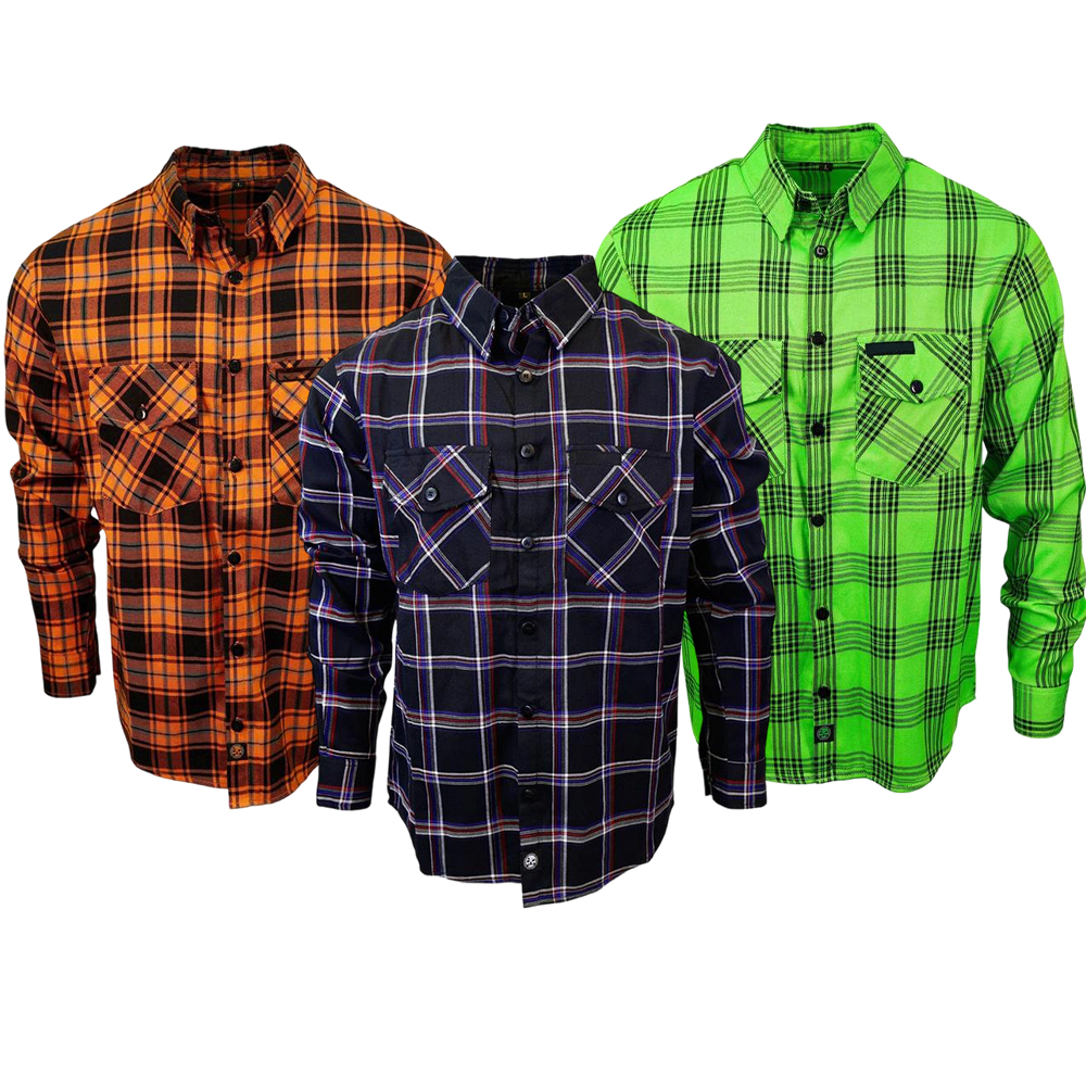 🔥 Men’s Patriot Red, White & Blue Flannel Shirt — Hidden Snap Collar