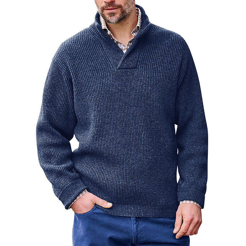 Men's Cashmere Casual Solid Color Sweater