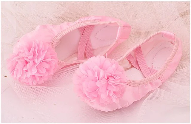 New Children Dancing Flower Soft  Shoes