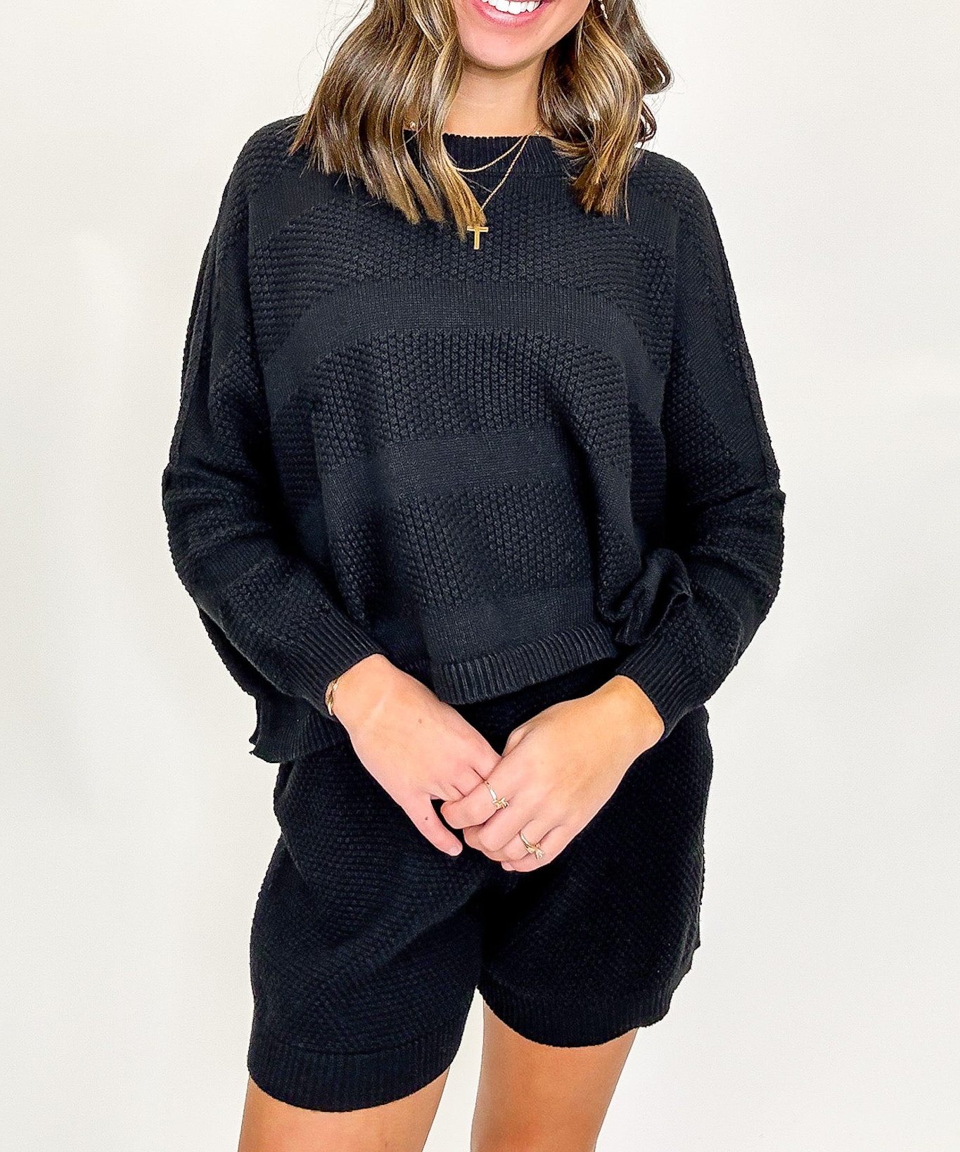 Ease Relaxed Fit Knit Top and Shorts Set