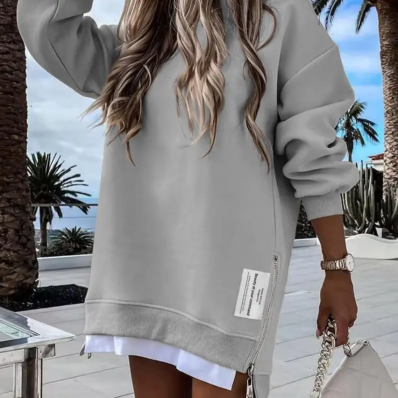 Womens Long Sleeve Pullover Sweatshirt