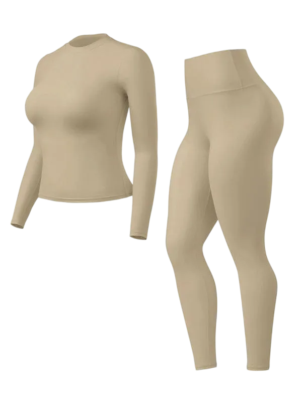 Women's High-Waisted 25‘’ Inseam Sporty Leggings Set