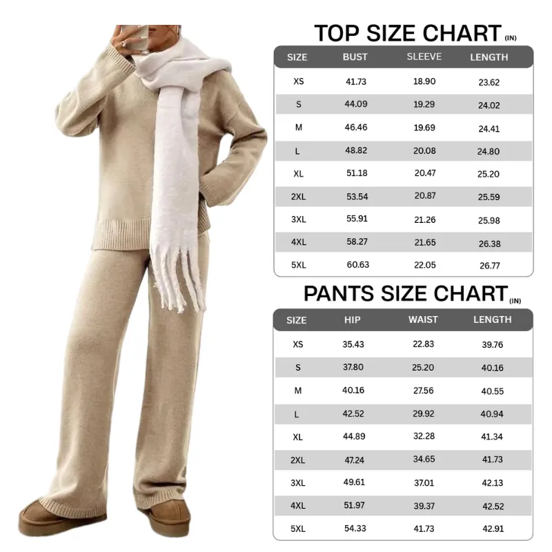 Casual, stylish, and comfortable knitted set