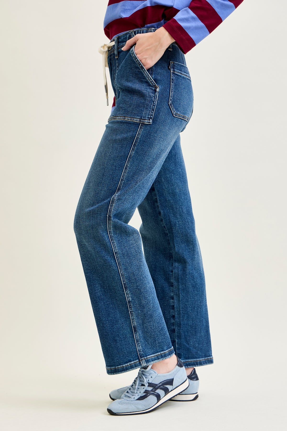 Blair High Rise Drawstring Wide Leg