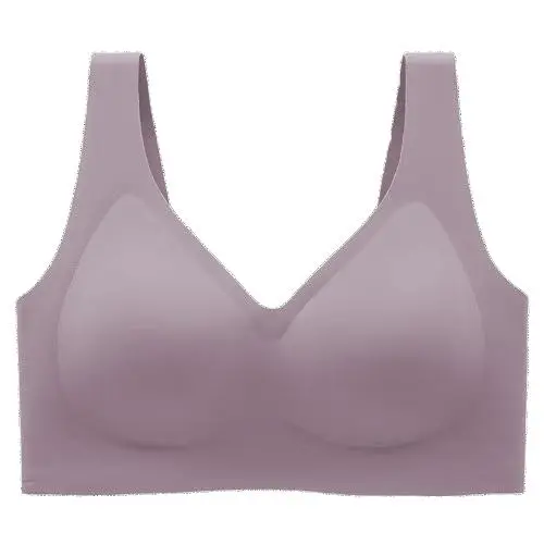 Women's Seamless Red Bra Wireless Soft Bralette