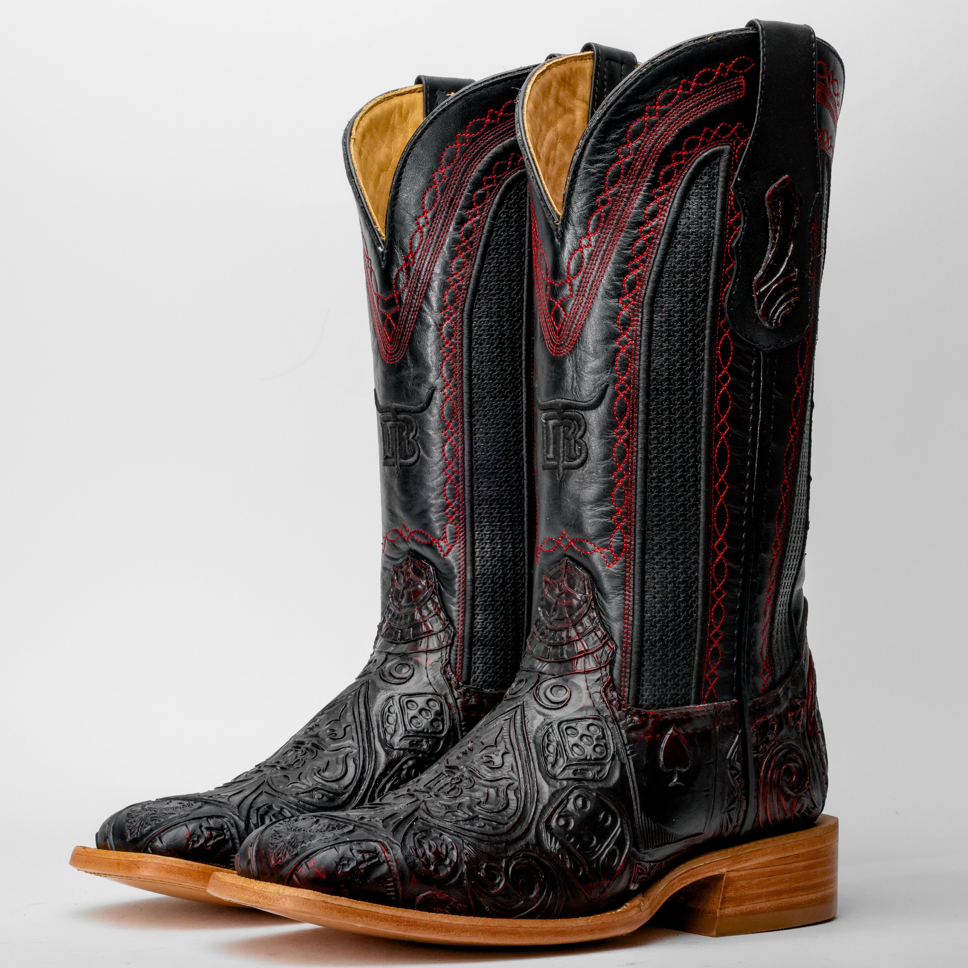 Ace Of Spades Black Cherry - Square Toe