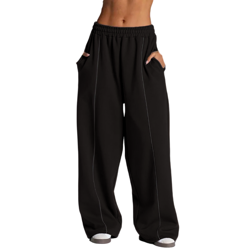 Women’s High-Waist Wide Leg Yoga Pants with Pockets