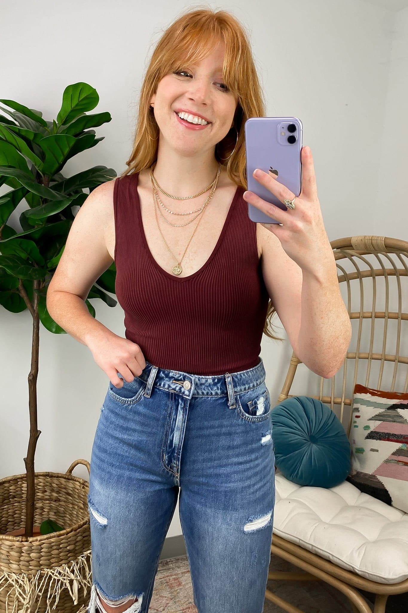 Ribbed Reversible Brami Top