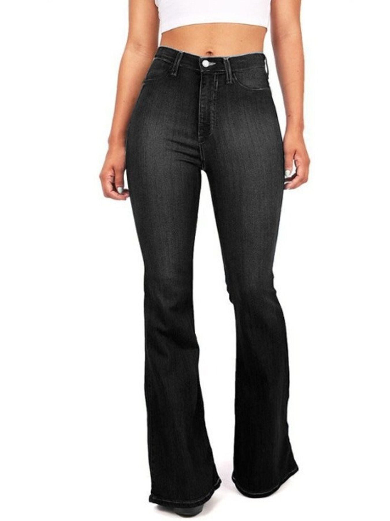 Full Size High-Waisted Bootcut Jeans Plus Size