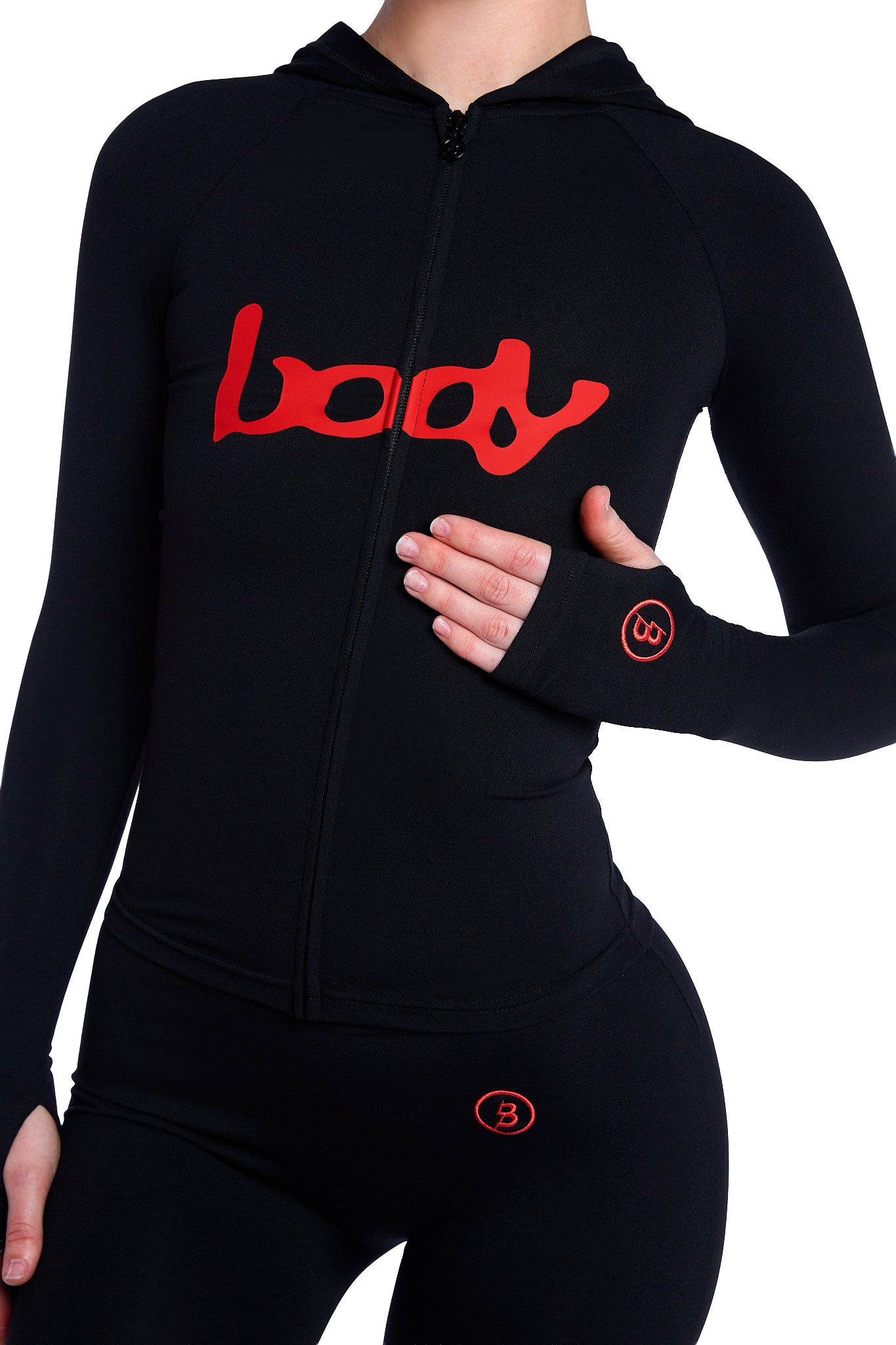 BASICS HOODIE 2.0 (BLACK/RED)