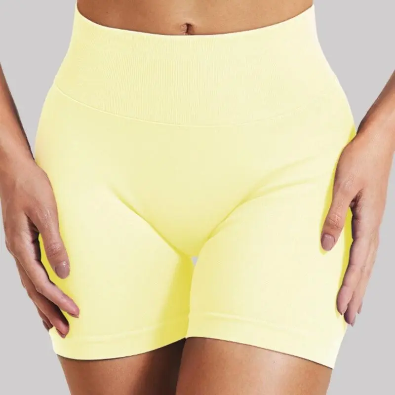 Form-fitting Stretch High-waisted Elastic Shorts