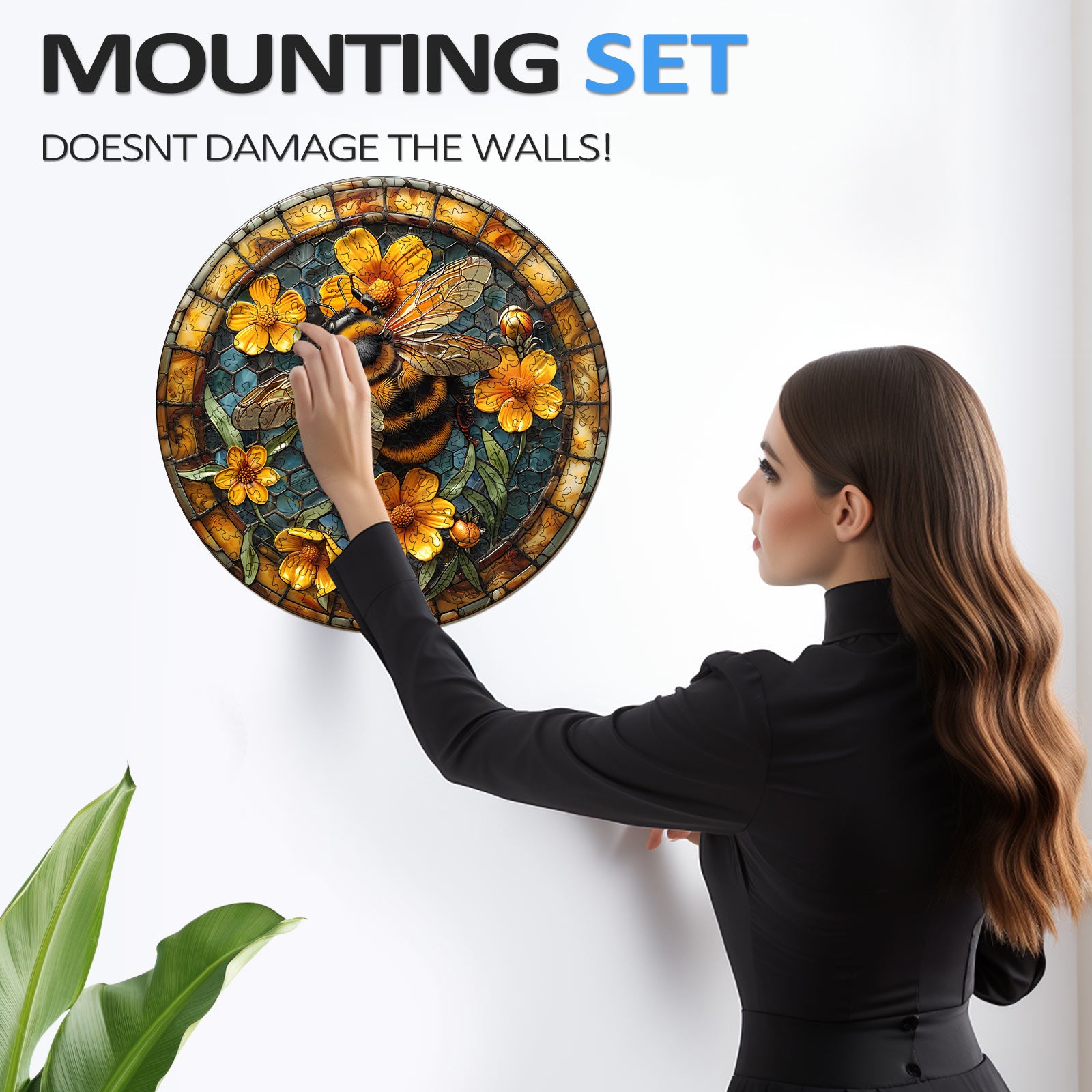 Leisurely Bee Wooden Jigsaw Puzzle