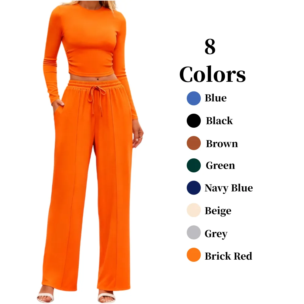 Women's 2-Piece Ribbed Knit Set