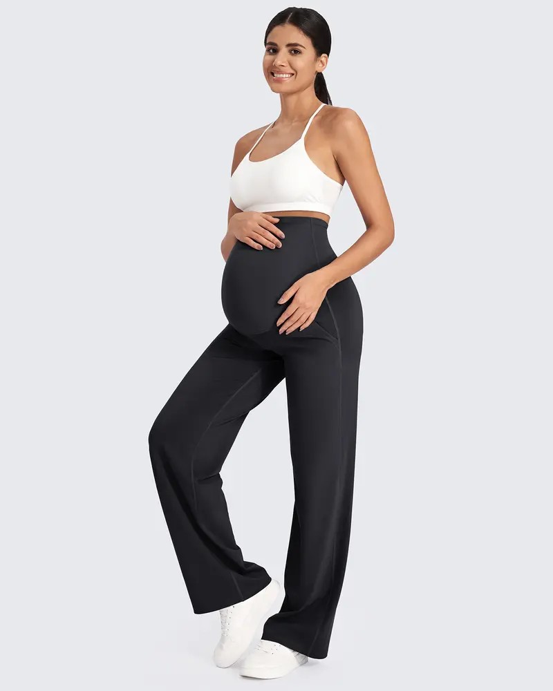 🔥Maternity Wide Leg Pants for Comfortable Pregnancy Pregnant Prenatal