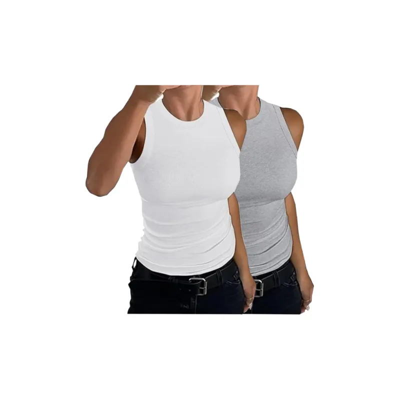 Women's Ribbed Racerback Tank Tops