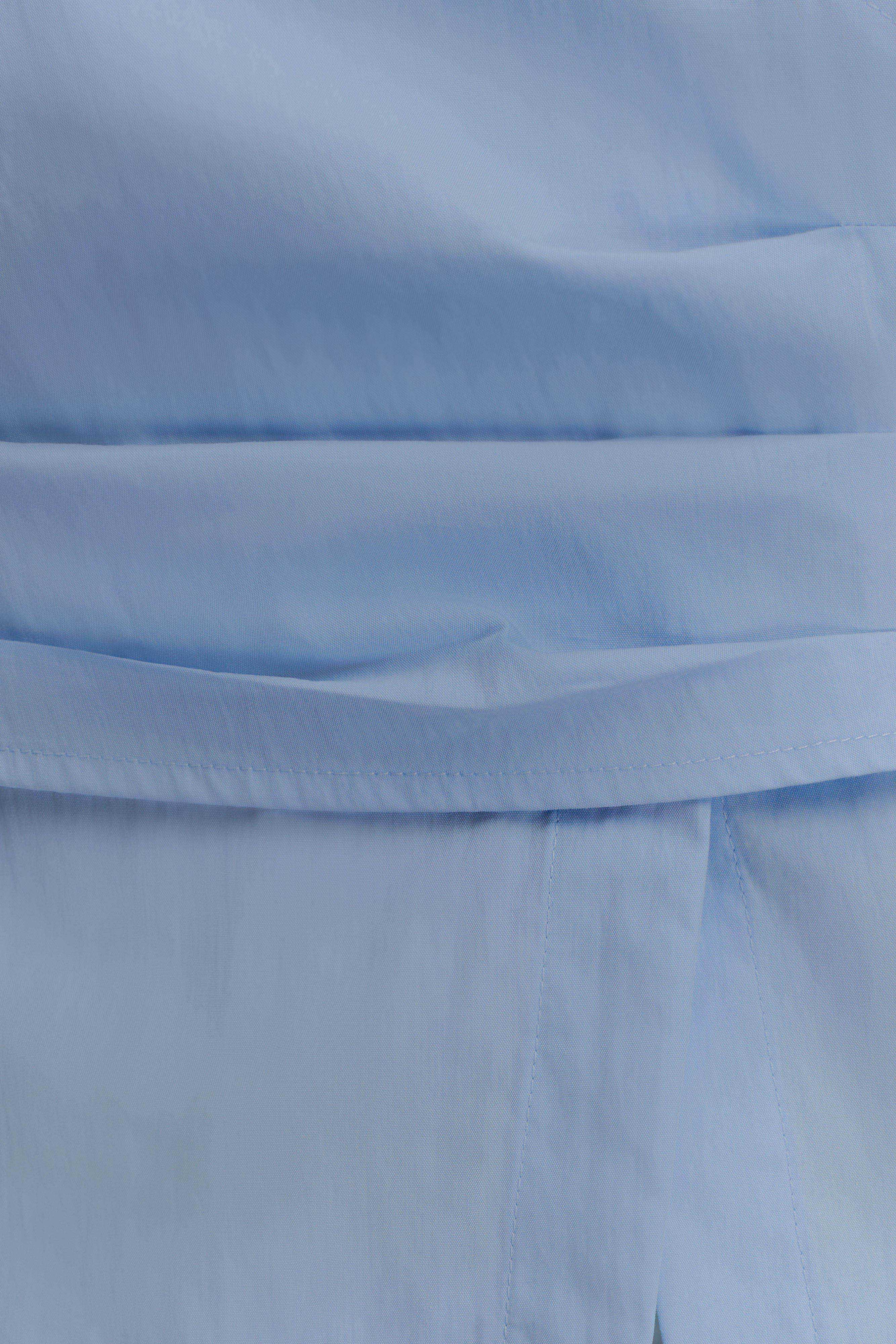 Blue Wrap Cotton Shirt
