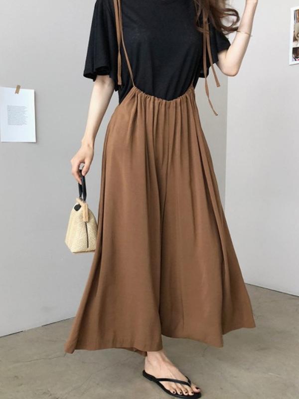 Loose Plus Size Chiffon Light Wide-leg Jumpsuits