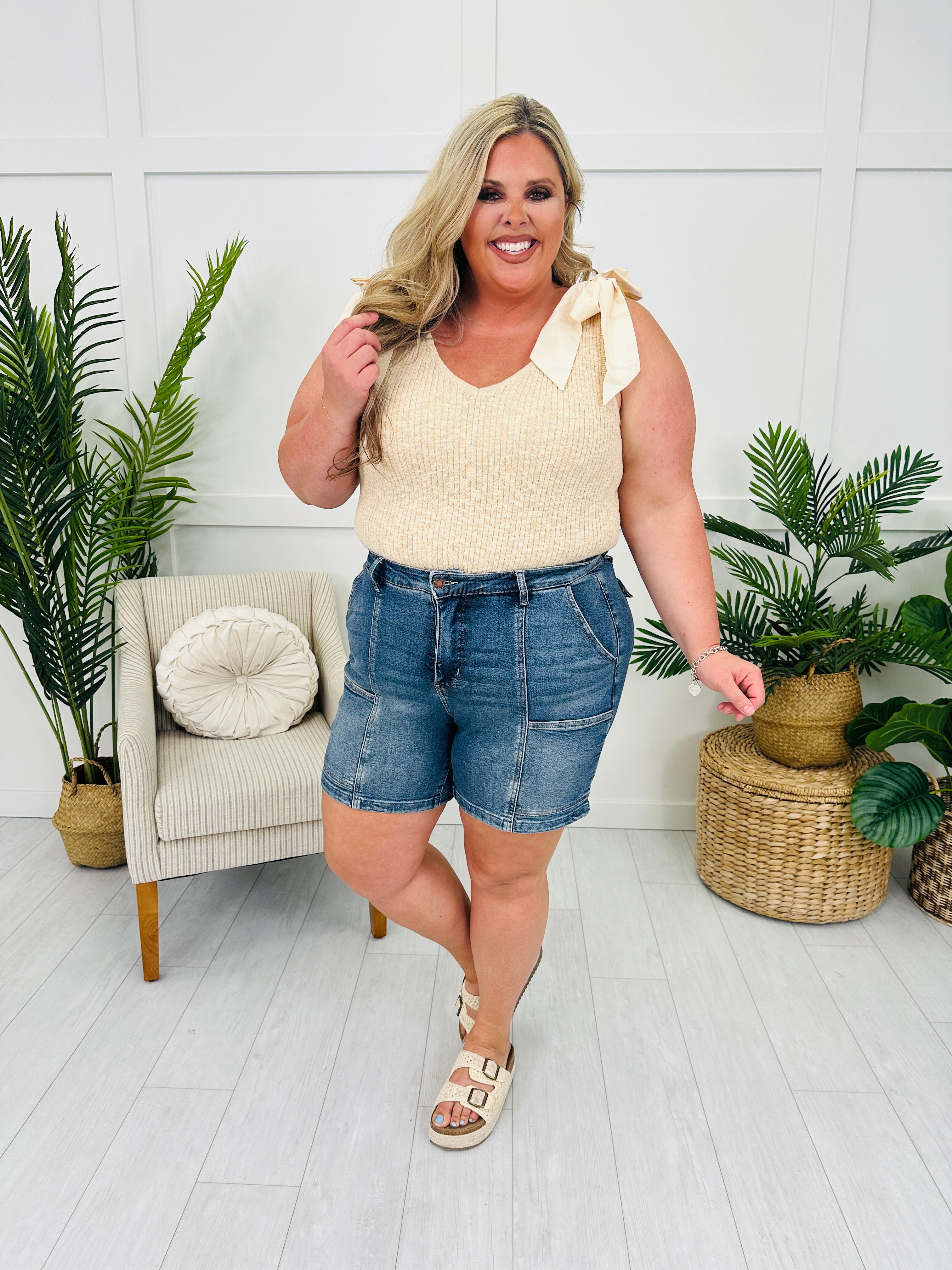 Judy Blue Get It Done Utility Shorts