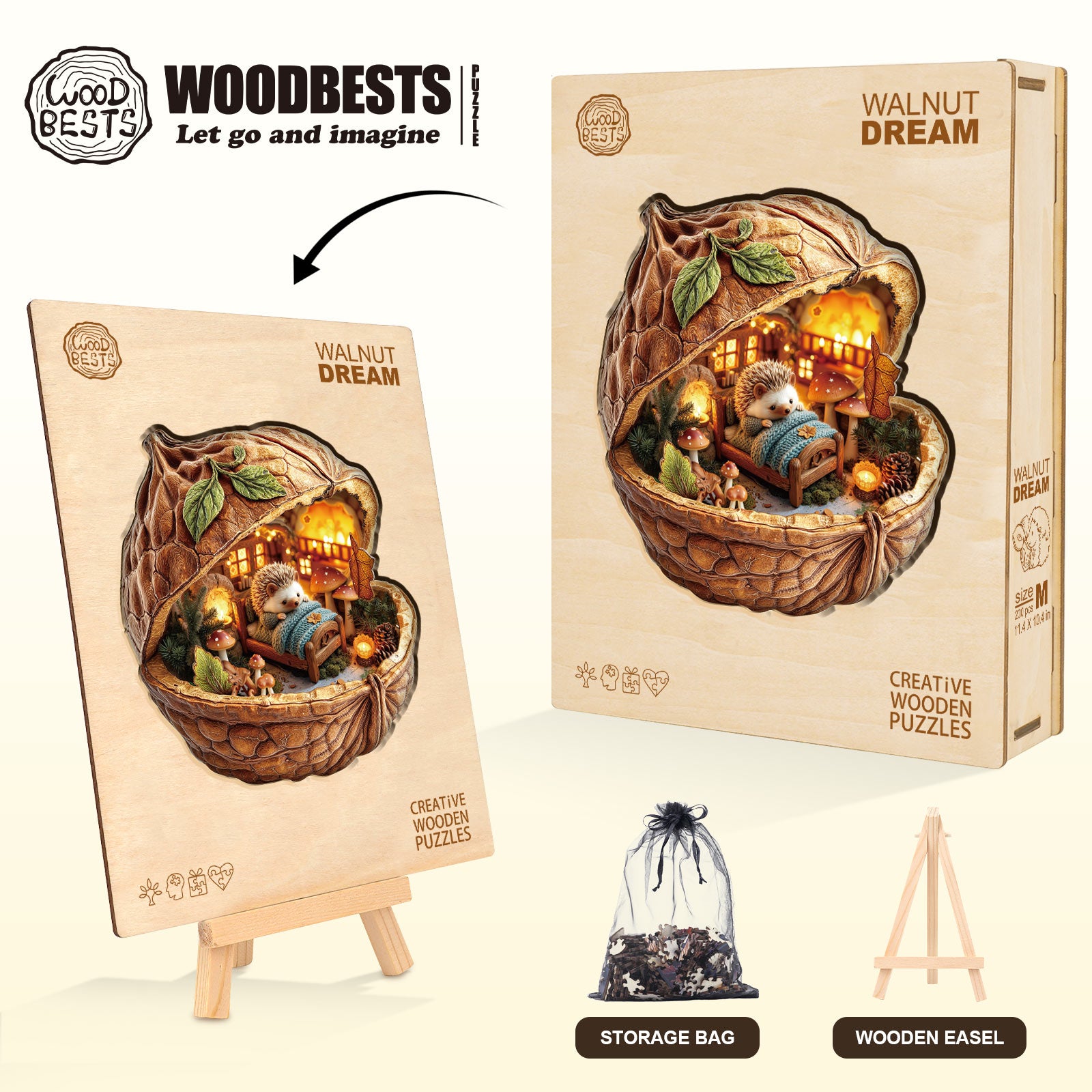 Walnut Dream Wooden Jigsaw Puzzle