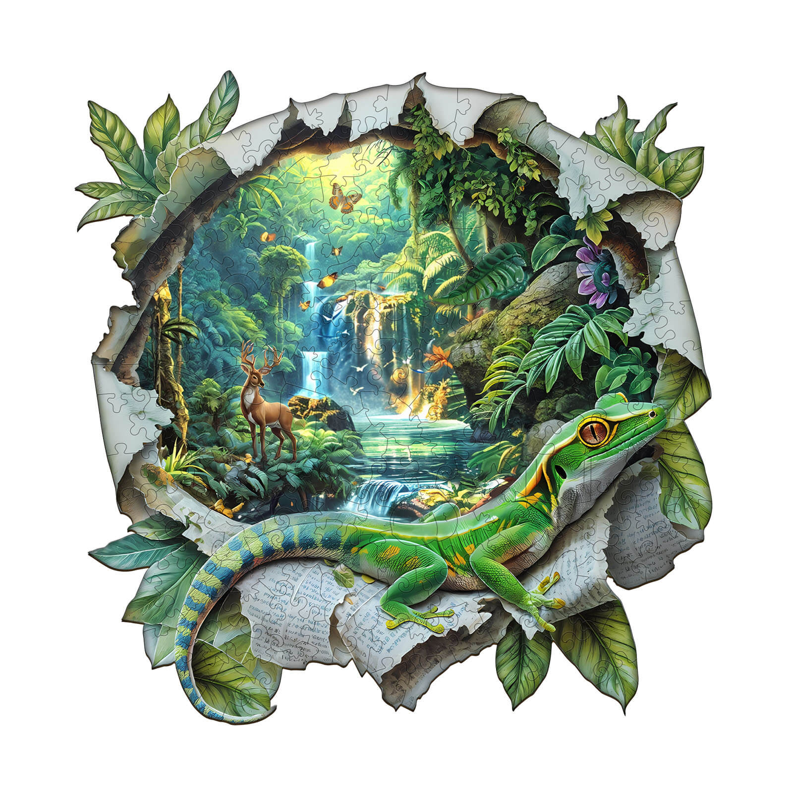 Paper World Wooden Jigsaw Puzzle