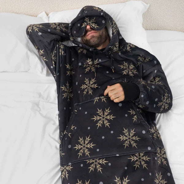 Wearable blanket Oversized with sherpa lining One size fits most.