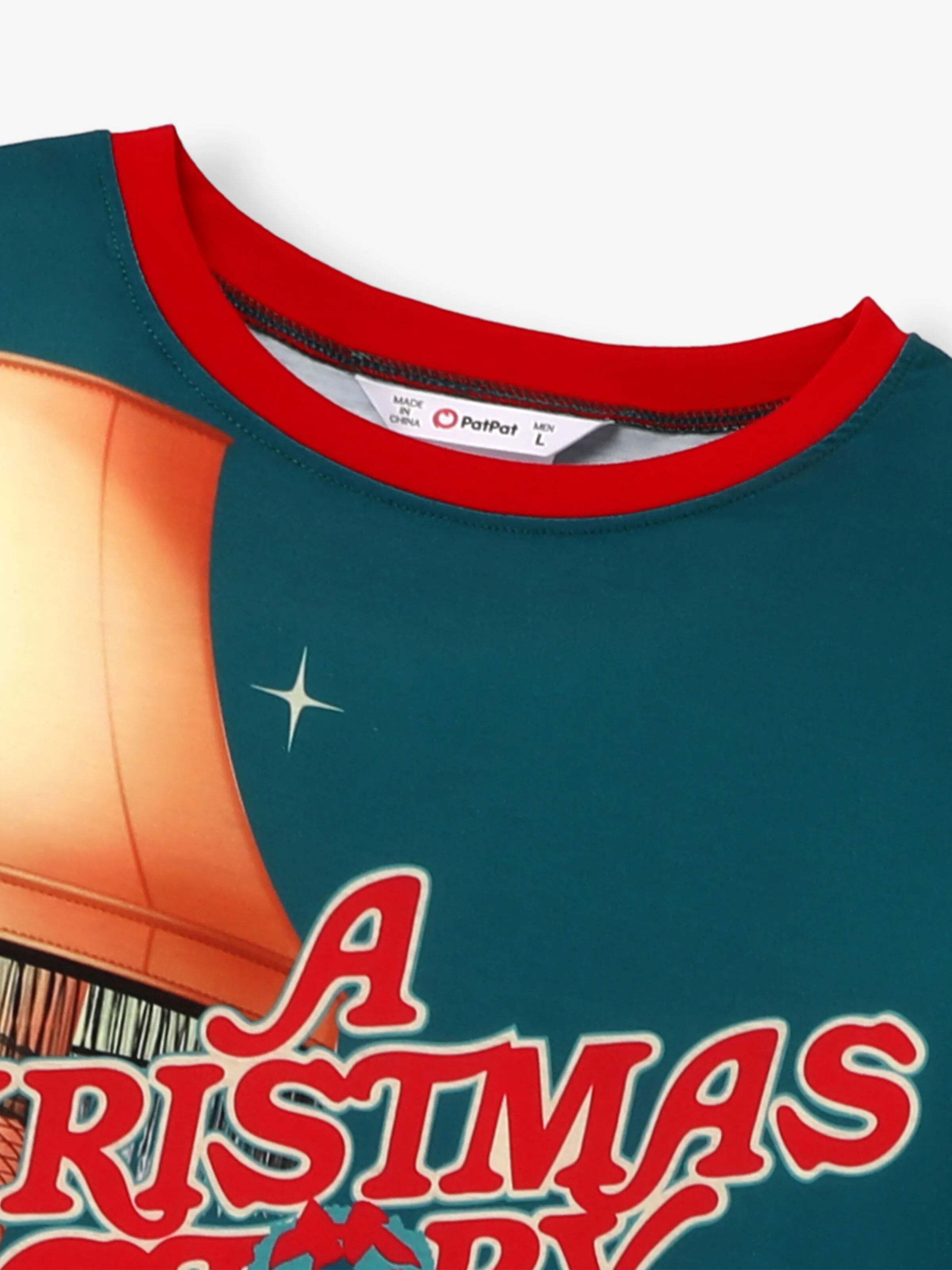 A Christmas Story Family Matching Christmas The Lamp Graphic Pajamas Sets with Christmas Socks